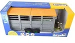 BRUDER Viehtransportanh&auml;nger mit 1 Kuh, 1:16, 3 Jahr(e), Gr&uuml;n, Grau - Gr&uuml;n/Grau