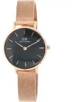 Daniel Wellington Classic Petite Melrose 28 Damenuhr - Schwarz/Gold
