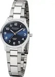 Regent 2253414 Damen-Armbanduhr, Edelstahl-Geh&auml;use, Metall-Armband - Silber