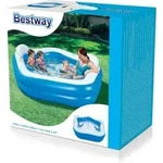 Bestway&reg; Family Pool Backyard OasisTM 213 x 206 x 69 cm, eckig - Blau/Wei&szlig;