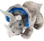 Wild Republic Plusch Dinosaurier Triceratops Stofftier - 25 cm - Grau