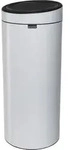 Brabantia Touch Bin, 30L, 30 l, Rund, Kunststoff, Edelstahl, Wei&szlig;, Manuell,