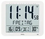AMS 5886 Funk-Wanduhr, digital, Kunststoff, Wei&szlig;