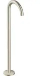 Wanneneinlauf AXOR UNO bodenstehend, gebogen brushed nickel brushed nickel - Silber
