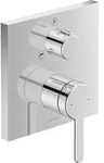 Duravit Einhebel-Wannenmischer C.1 Unterputz, mit Umstellventil, eckig chrom