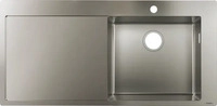 HansGrohe 43306800, HANSGROHE 43306800 Einbausp&uuml;le 450 mit Abtropffl&auml;che Silber