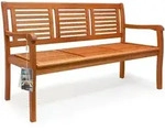 CASARIA&reg; Gartenbank 3-Sitzer, Wetterfest, FSC&reg;-Zertifiziert - Naturbelassen