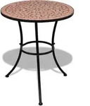 vidaXL 3-tlg. Bistro-Set Keramik Terrakotta - Orange