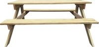 vidaXL Picknicktisch 150x135x71,5 cm Holz
