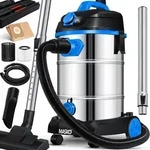 MASKO&reg; Industriestaubsauger Nass-Trockensauger Edelstahl, max. 1800W - Blau