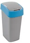 Curver Flip Bin 25L Abfallbeh&auml;lter f&uuml;r Recycling - Blau/Grau