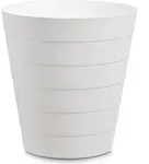 Zeller Abfalleimer, 13,5 Liter, Kunststoff, wei&szlig;, &Oslash;29 x 30 cm, 18107 - Wei&szlig;