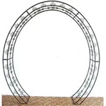 Rosenbogen LAMOS, oval - Schwarz