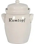 Nik. Schmitt u. Sohn Rumtopf "Creme" - Wei&szlig;