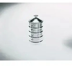 Alessi CB03, Beh&auml;lter, Rund, 1,14 l, Edelstahl, Aluminium, Edelstahl, 110 mm -