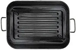 Emaille Grill- und Auflaufform NOSTALGIE 38 x 27 cm / Karl Kr&uuml;ger - Schwarz