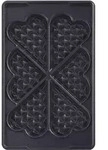 Tefal XA 8006 SNACK COLLECTION Plattenset Nr.6 Herzwaffeln - Schwarz