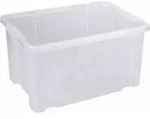 Drehstapelbox 27 l transparent 44,5 x 35 x 24 cm - Transparent