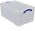 Really Useful Boxes 64L, Aufbewahrungsbox, Transparent, Rechteckig, Polypropylen