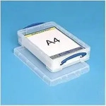 Really Useful Boxes UB4LC, Transparent, 630 g, 335 x 215 x 70 mm, 395 x 255 x 85 mm,