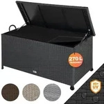 CASARIA&reg; Gartenbox Auflagenbox mit Rollen 270L Stauraum UV-best&auml;ndig Handgriffe