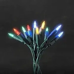 Konstsmide - LED Minilichterkette, 35 bunte Dioden, 230V, Innen, gr&uuml;nes Kabel ;
