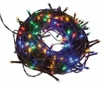 Lichterkette 200 LED bunt 8h Timer 27,9m - Bunt/Schwarz