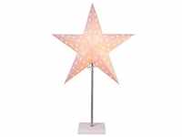 Best Season Standleuchte "Star" Materal: Metall/Holz/Papier, ca. 67x43cm, Farbe: