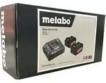 Metabo Basis Starter Set 2x Akku Li-ion 18,0 Volt 4,0 Ah CAS + Ladeger&auml;t ASC 55 -