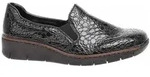 Rieker Damen Halbschuhe 53766-45 grau 36 - Grau - 36