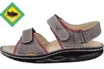 Finn Comfort Yuma, Abrollsandale, Grau, Finnamic, Leder, NEU - Damenschuhe Sandale