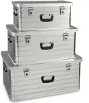 Enders Toronto Aluboxen-3Set 3 (47 l, 80 l, 130 l), 3915 - Silber/Grau