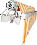 Gelenkarmmarkise 3x2 Stoffdessin 5903 (Classic Tangerine) Gestell RAL 9016