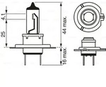 Bosch Gl&uuml;hlampe, Fernscheinwerfer 1 987 302 079