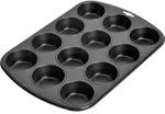Kaiser 12-cup muffin pan, Muffin-Backform, Oval, Eisen, Flache Oberfl&auml;che, 230 &deg;C,