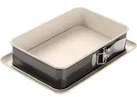 Dr. Oetker Rechteck-Springform 28 cm BACK-TREND, Kuchenform mit Auslaufschutz, eckige