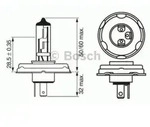 Bosch Gl&uuml;hlampe, Fernscheinwerfer 1 987 302 021
