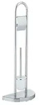 WENKO Stand WC-Garnitur | Toilettenpapierhalter mit WC-B&uuml;rste | Raumwunder in...