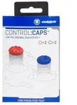 PS4 control caps (2x blau & 2x rot) - Bunt