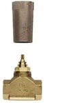 GROHE UP-Ventil-Unterteil 29805 vormont. Oberteil 1 Gewindeanschluss 1 DN25 - Silber