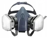 3M 7502 Atemschutzmaske, Filter: 6051, 5911, 501, Set - Blau