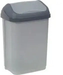keeeper Swing-Bin 10 L 25 x 19 x 38,5 cm - Silber