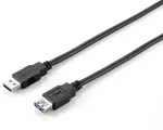 Equip USB 3.0 A auf A Verl&auml;ngerungskabel Stecker auf Buchse, 3.0m, 5Gbps, Schwarz, 3