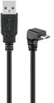 Goobay 95343, 1,8 m, USB A, Micro-USB B, USB 2.0, 0,48 Gbit/s, Schwarz - Schwarz