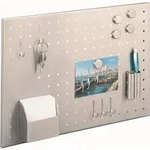 Zeller-Presente Memobord Edelstahl 50 x 35 cm mit Utensilien wie Magnete,