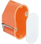 Kaiser Elektro Hohlwand-Wandauslassdose 9148-00 orange mit Deckel D 2x35mm