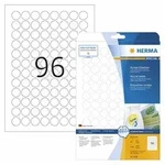 Etiketten A4 wei&szlig; &Oslash; 20 mm rund Movables/abl&ouml;sbar Papier matt 2400 St.