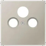 JG LS-design Koax-Abdeckung ES2990SAT 3LOCH Edelstahl - Silber
