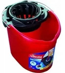 Vileda Super Mocio Softwischmopp mit Microfaser-Streifen incl. Stiel - Rot