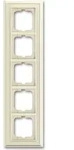 Busch-Jaeger 1725-832 Abdeckrahmen, 5-fach Rahmen elfenbeinwei&szlig; - Beige